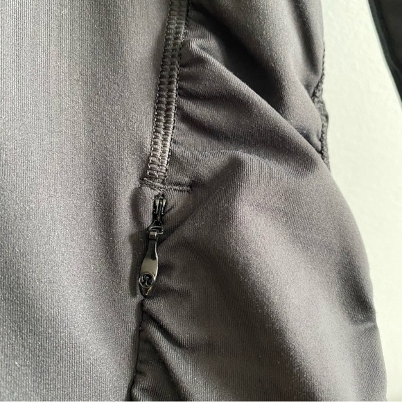 Lululemon Black Pullover Half Zip Sweatshirt Luxtreme 6 “Kriss Cross” Reflective - Picture 10 of 12